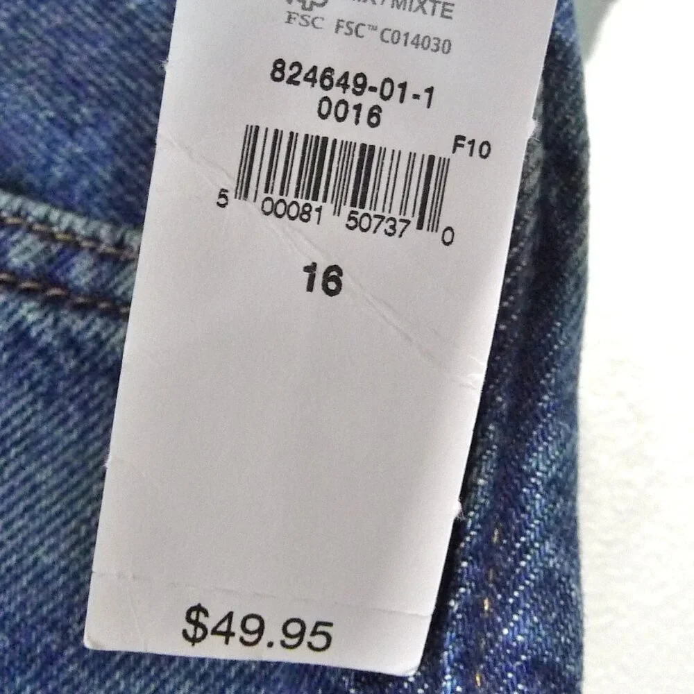 GAP TEEN BOY'S SIZE 16 ORIGINAL FIT JEANS